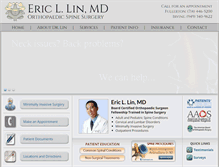 Tablet Screenshot of ericlinmd.com